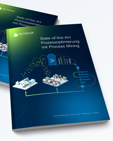 Mockup des White Papers State-of-the-Art Prozessoptimierung mit Process Mining als Teaser